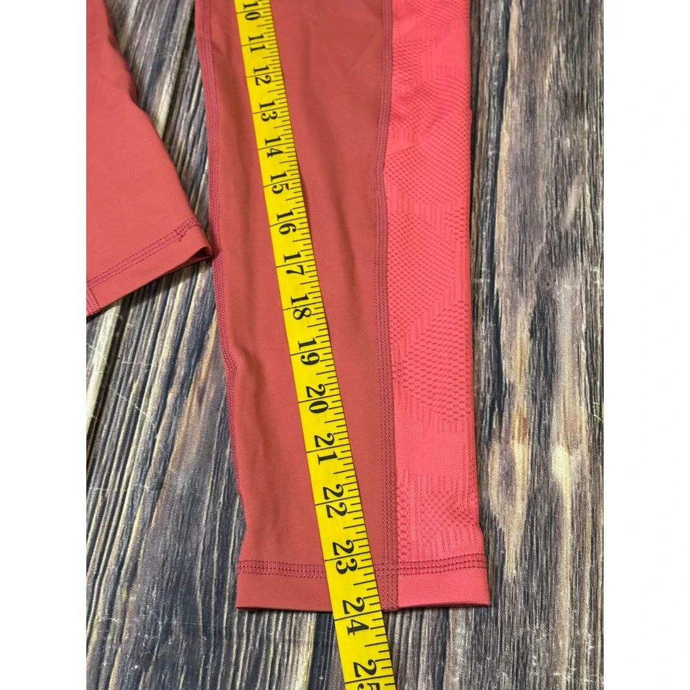Nike Pro Dri-FIT High Waisted Leggings Womens M Red Rust Crop DX0063-655